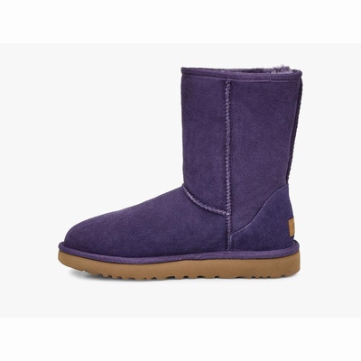 Botas UGG Classic Short II Mulher Roxo Escuro | PT-XYSKH